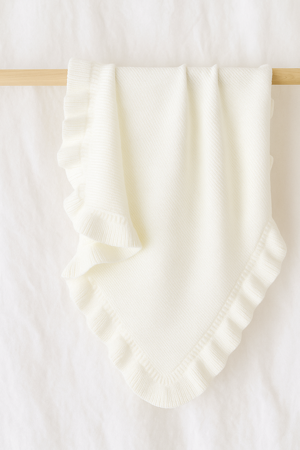 The Ruby Ruffle Personalised Blanket - 100% Cotton