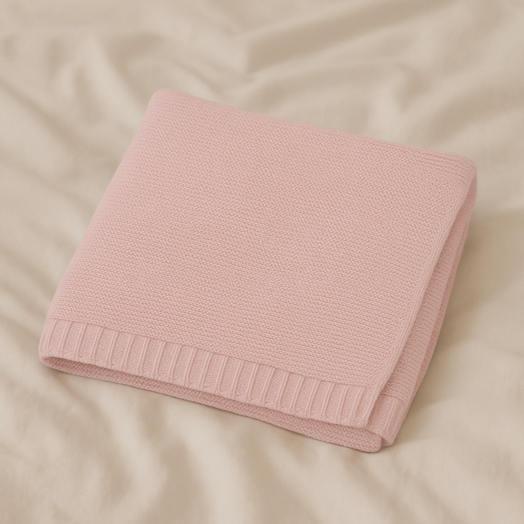 The Personalised Knitted Blanket - 100% Cotton