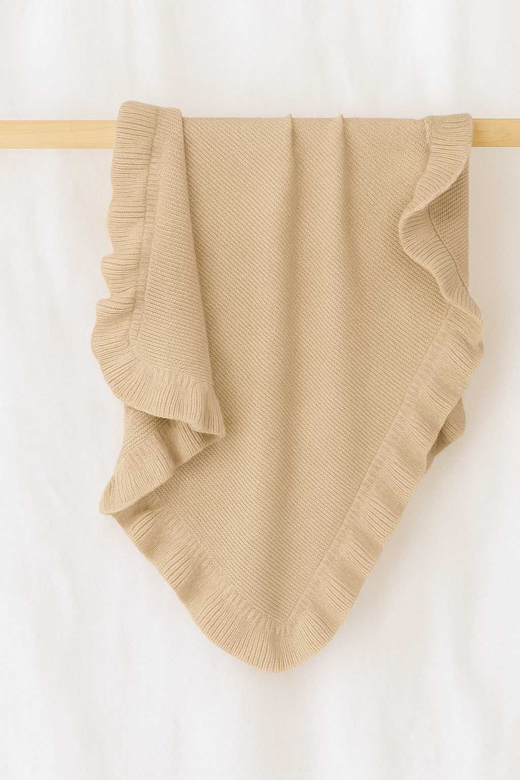 The Ruby Ruffle Personalised Blanket - 100% Cotton