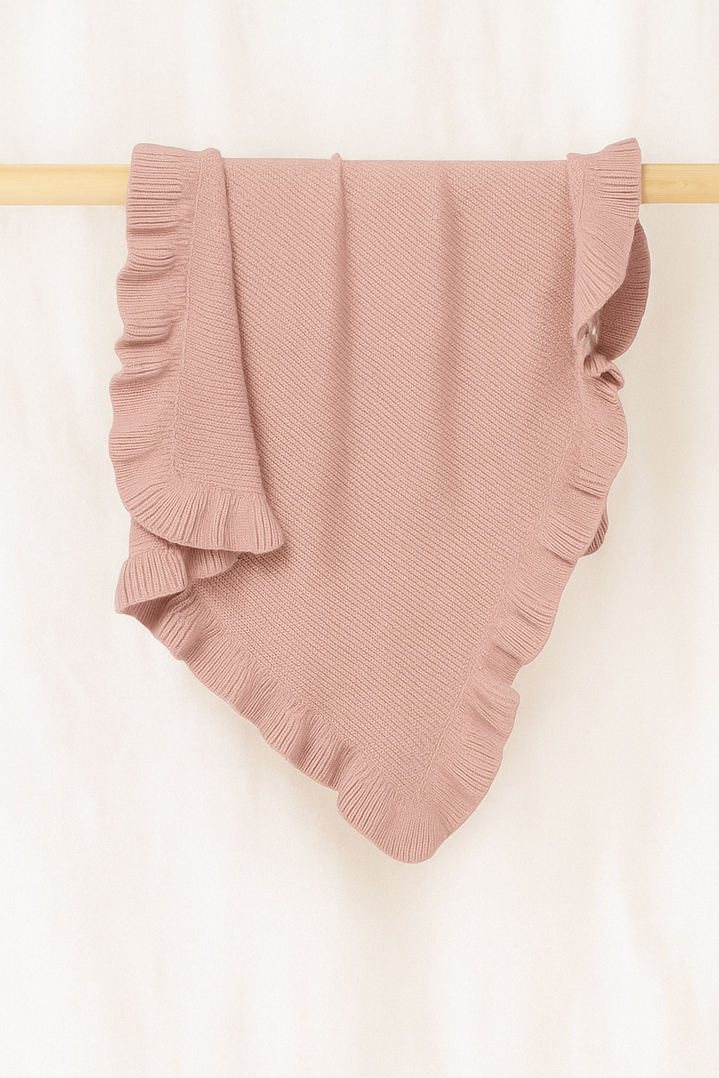 The Ruby Ruffle Personalised Blanket - 100% Cotton