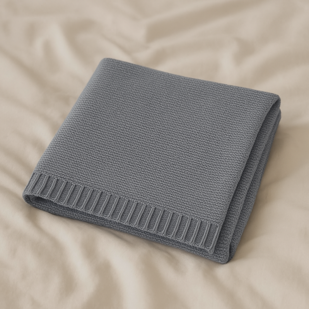 The Personalised Knitted Blanket - 100% Cotton