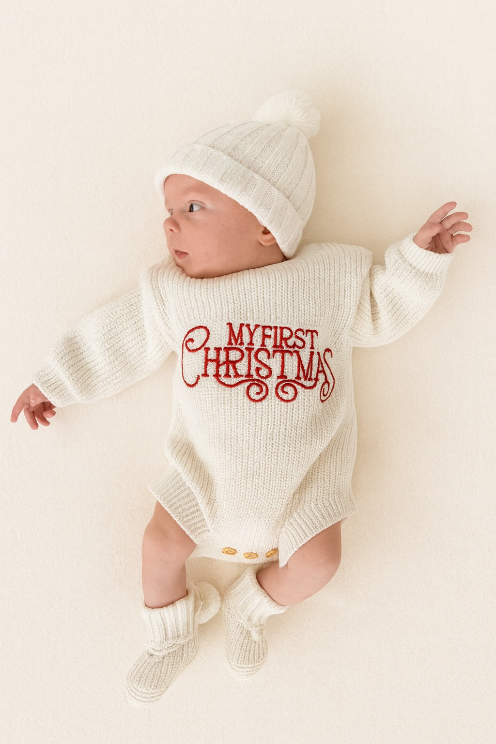 The Milk My First Christmas Romper Bundle - 100% Cotton