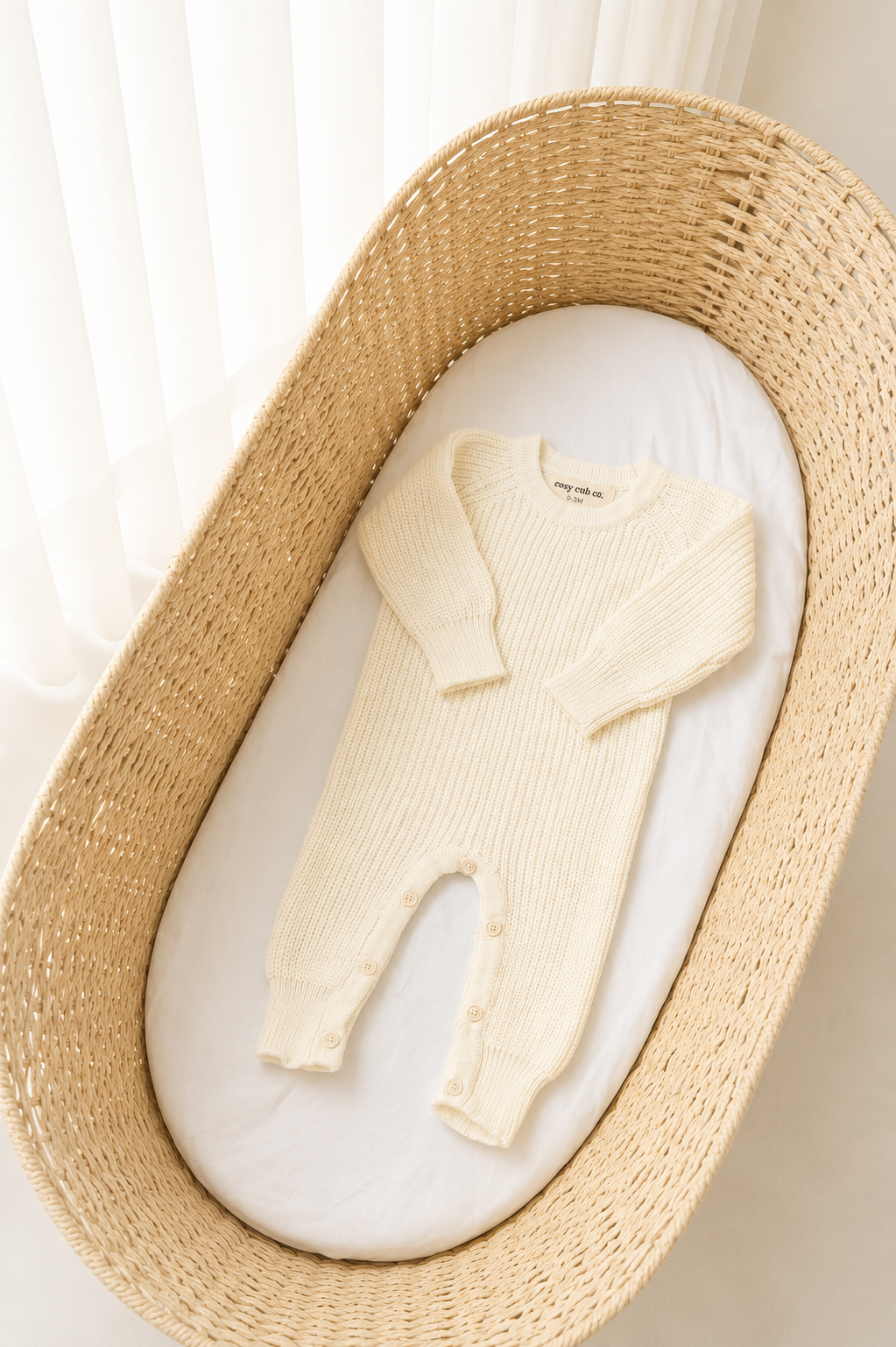 THE CHUNKY KNIT ROMPER | MILK