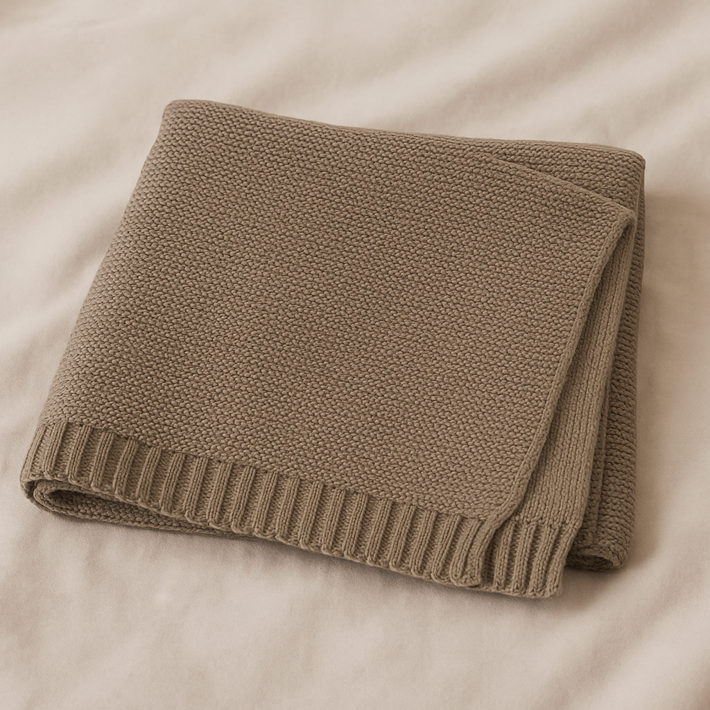 The Personalised Knitted Blanket - 100% Cotton