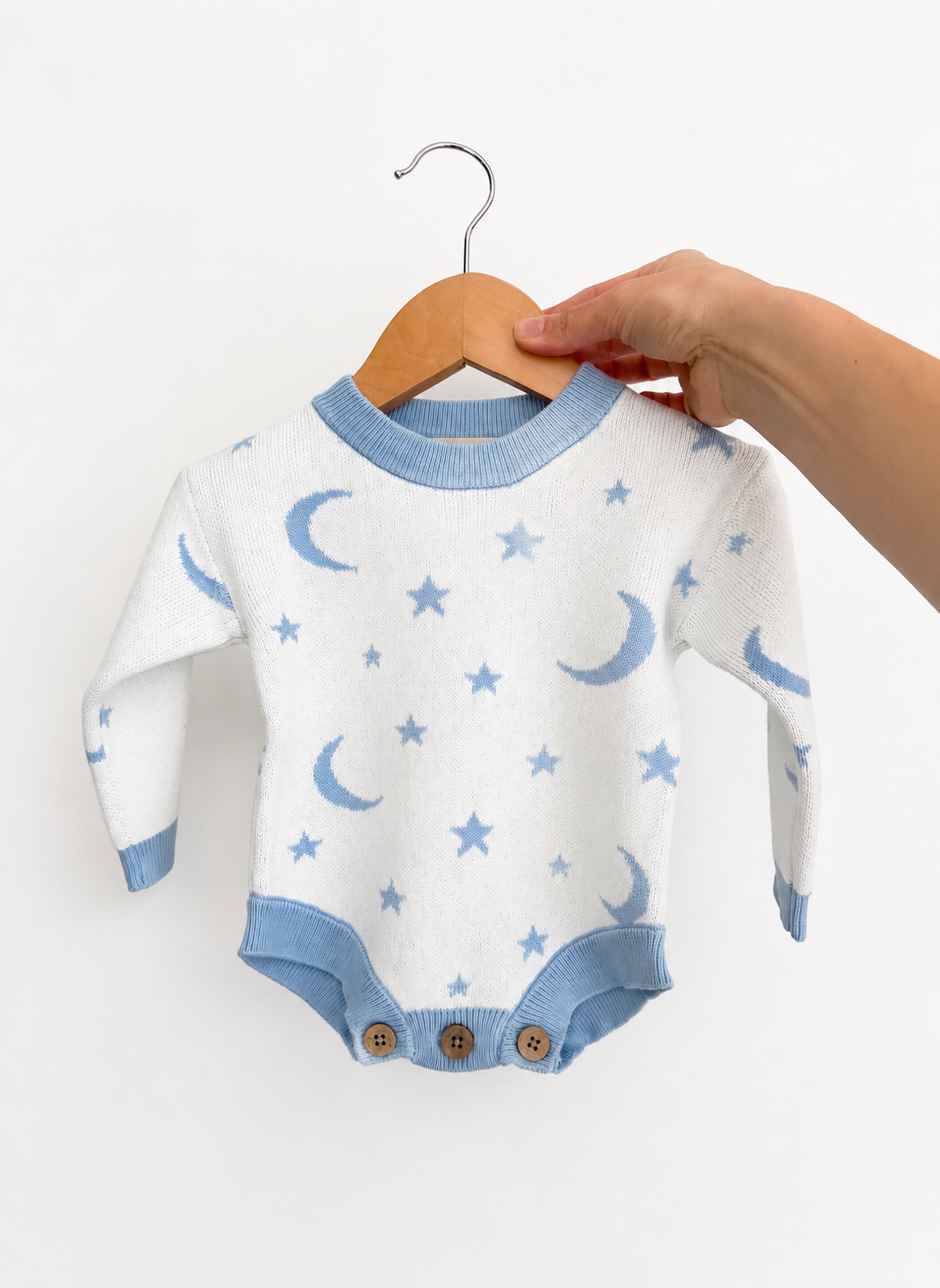 THE DREAMSCAPE KNIT ROMPER | MILK