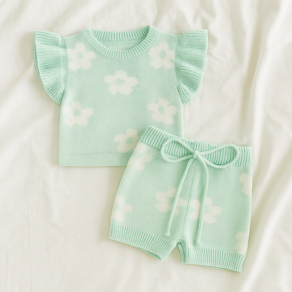 The Daisy Knit Top & Short Set