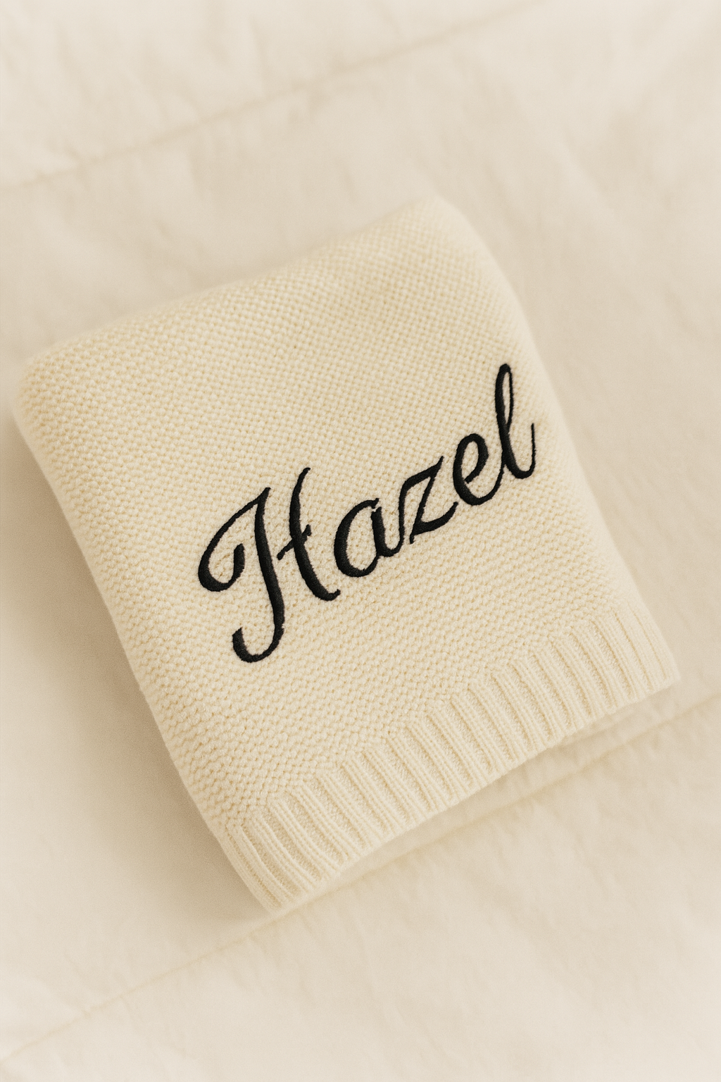 The Personalised Knitted Blanket - 100% Cotton