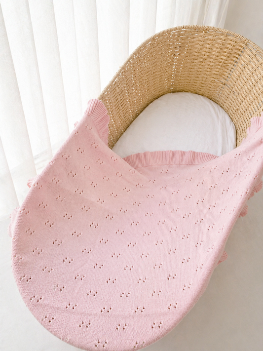 THE BLOOM POINTELLE BLANKET | FAIRY FLOSS