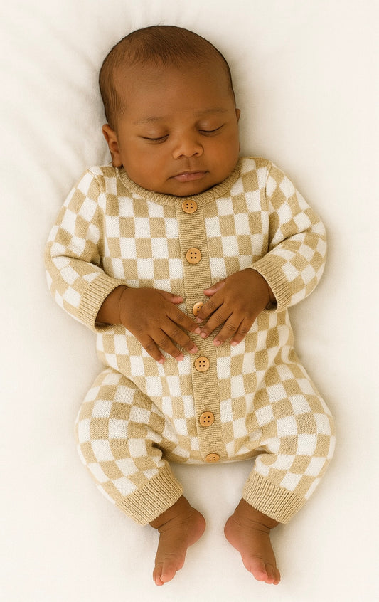 The Theo Plaid Romper