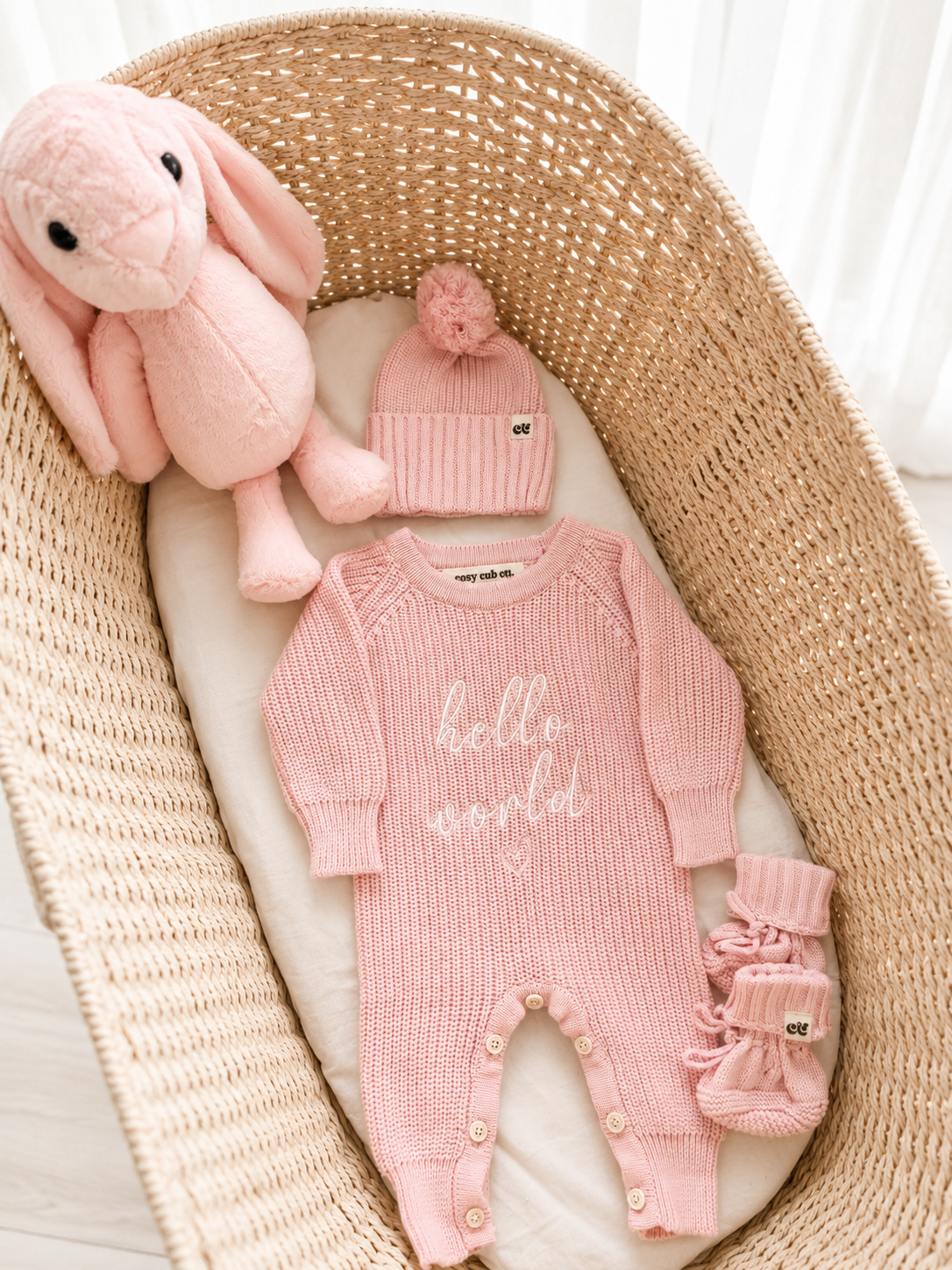 HELLO WORLD CHUNKY KNIT | FAIRY FLOSS