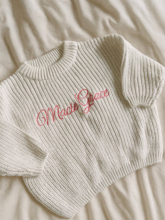 The Personalised Knitted Sweater