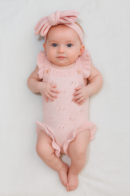 THE GRACIE POINTELLE ROMPER | FAIRY FLOSS