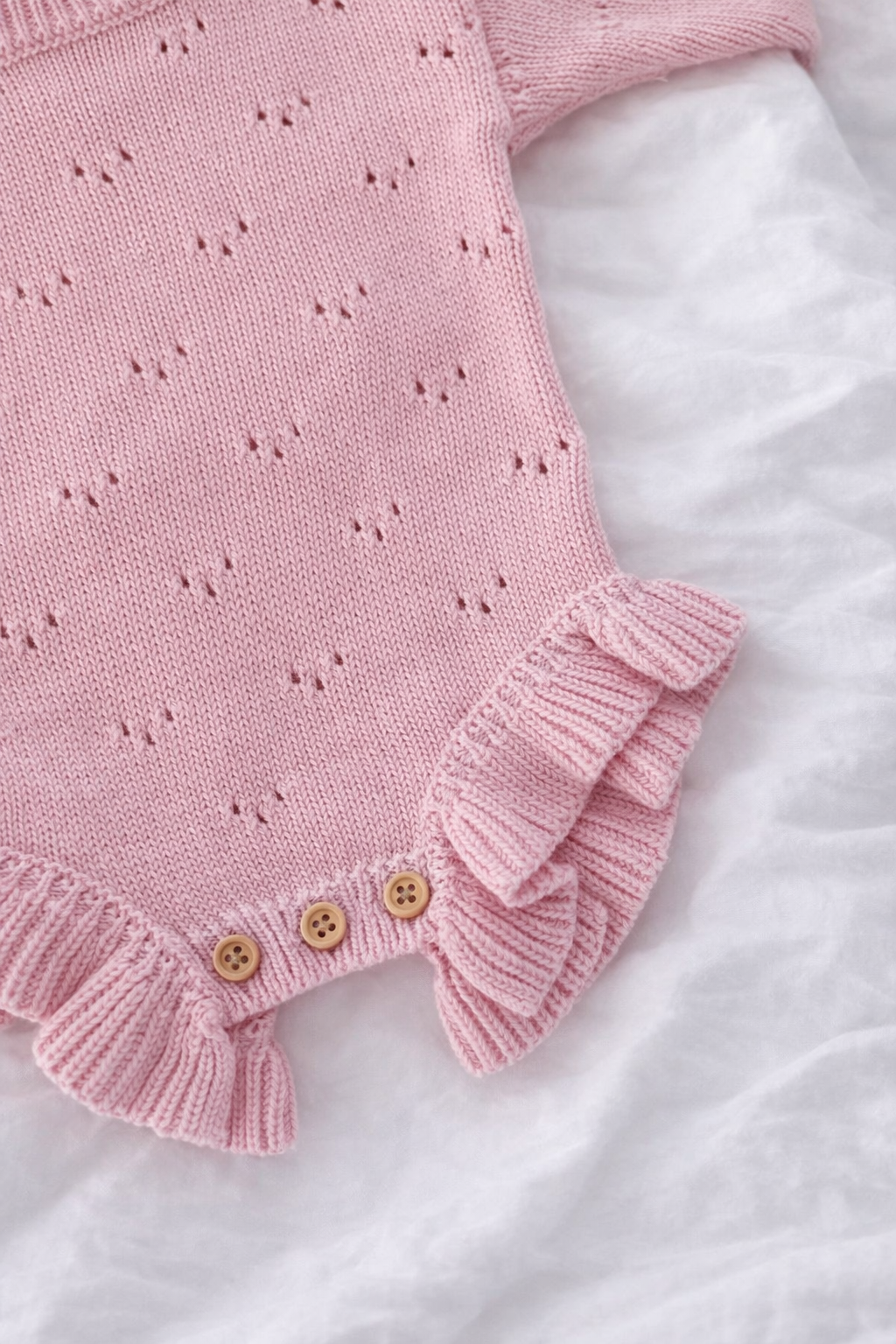 THE ZEYA POINTELLE ROMPER | FAIRY FLOSS
