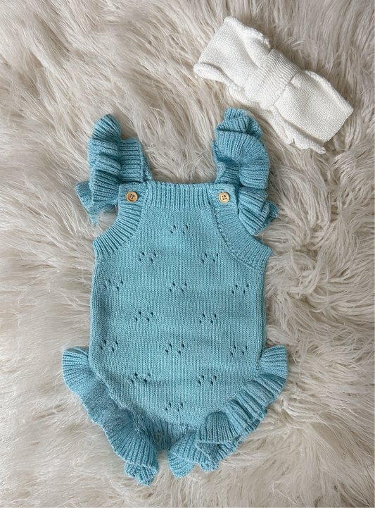 The Baby Blue Gracie Pointelle Bundle - 100% Cotton