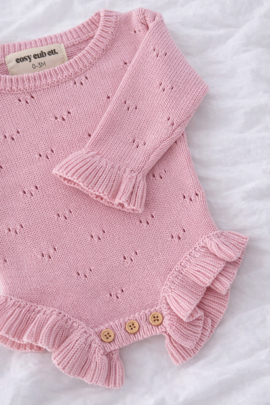 THE ZEYA POINTELLE ROMPER | FAIRY FLOSS