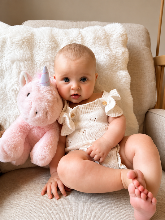 THE GRACIE POINTELLE ROMPER | MILK