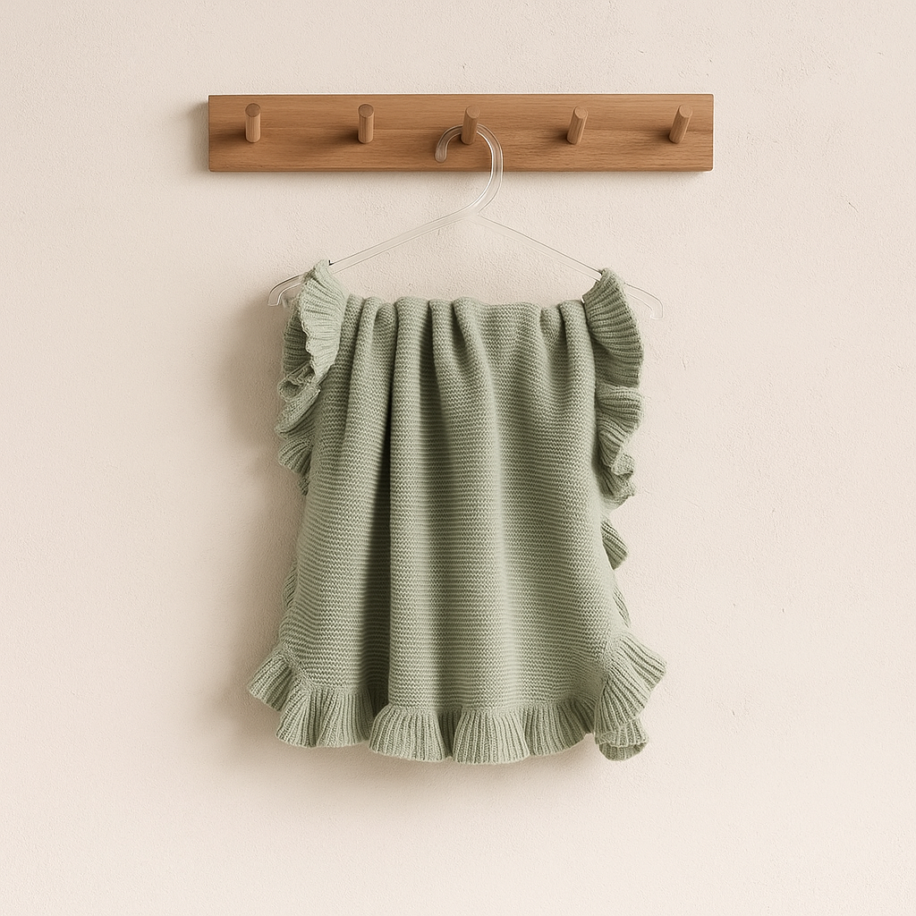 The Ruby Ruffle Blanket - 100% Cotton