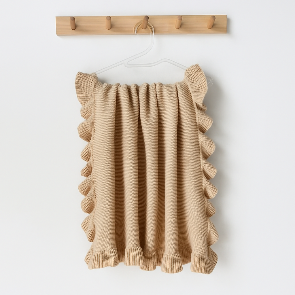 The Ruby Ruffle Blanket - 100% Cotton