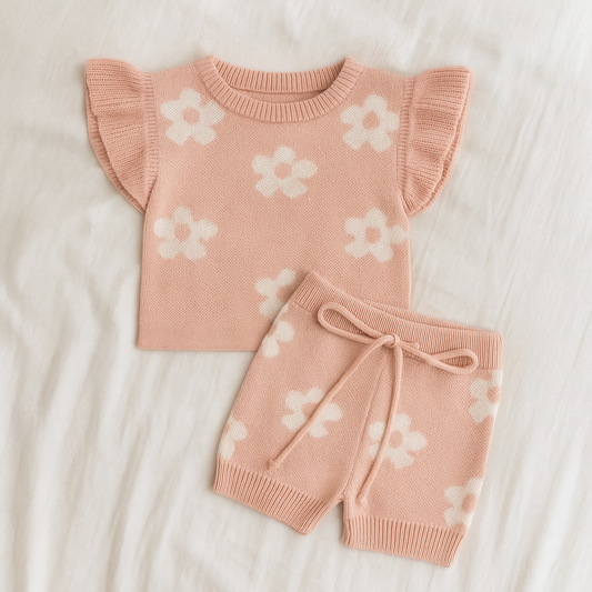 The Daisy Knit Top & Short Set