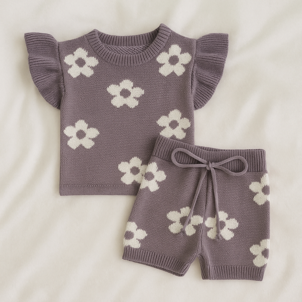 The Daisy Knit Top & Short Set