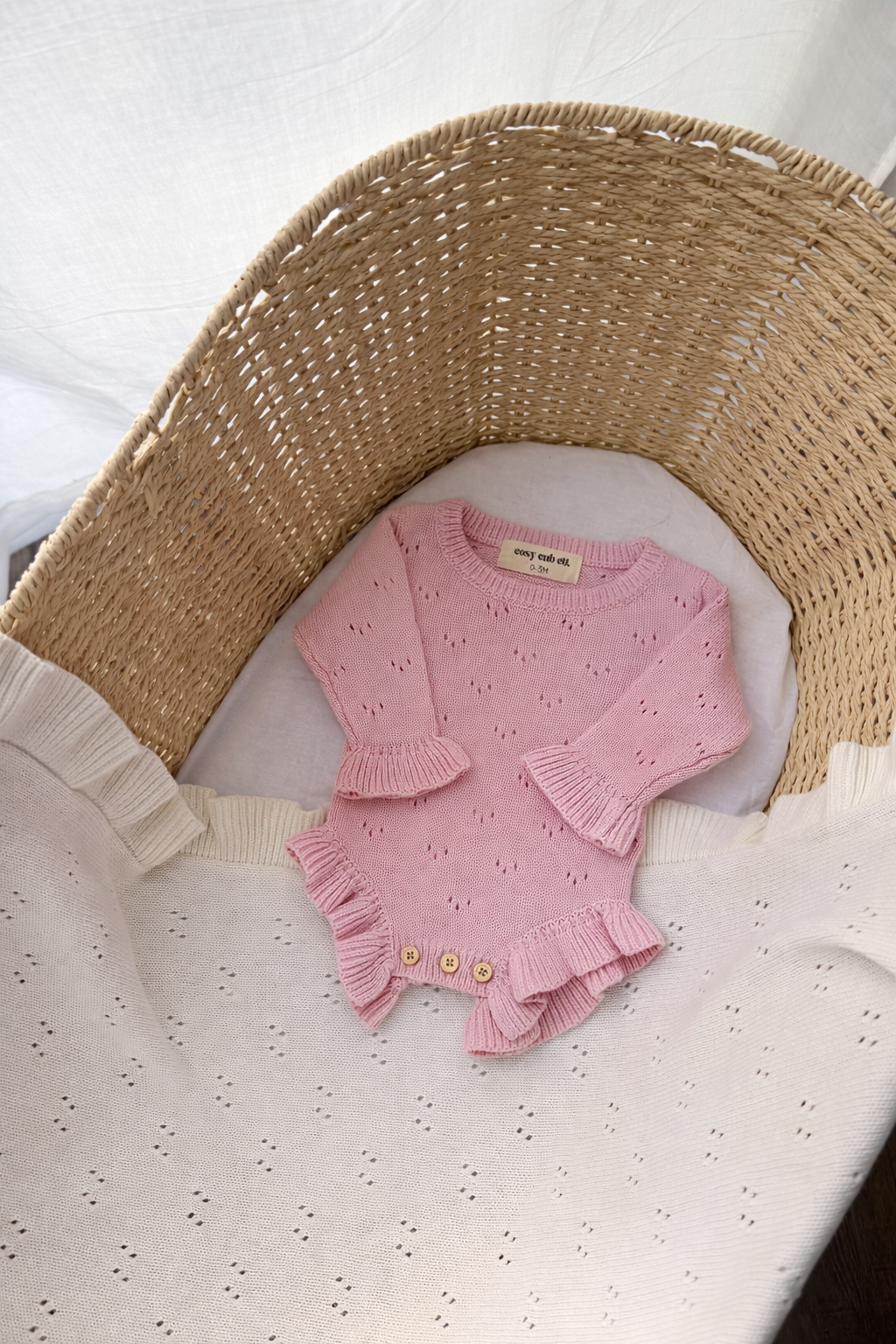 THE ZEYA POINTELLE ROMPER | FAIRY FLOSS
