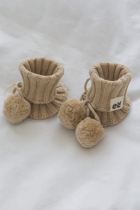 The Oak Cosy Cub Booties - 100% Cotton
