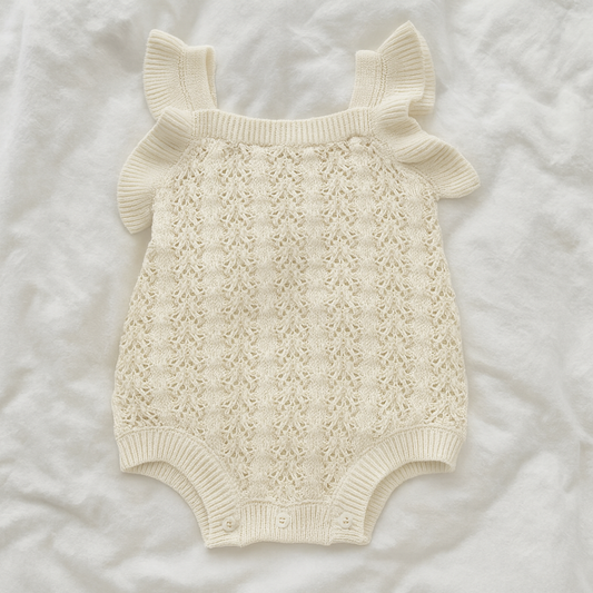 The Poppy Frill Romper - 100% Cotton