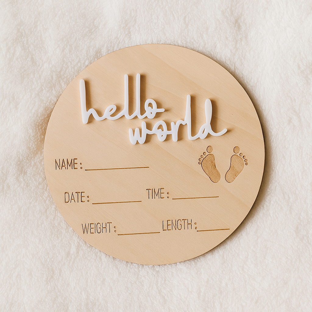 Hello World Plaque